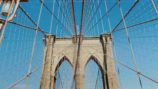 up close shot of bridge architecture